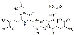 S-(N-hydroxy-N-methylcarbamoyl)glutathione 结构式