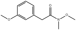 N-METHOXY-2-(3-METHOXY-PHENYL)-N-METHYL-ACETAMIDE 结构式