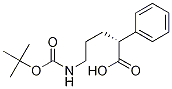 Benzeneacetic acid, .alpha.-[3-[[(1,1-dimethylethoxy)carbonyl]amino]propyl]-, (R)- (9CI) 结构式