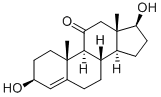 4-Androsten-3beta,17beta-diol-11-one 结构式
