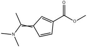 3-[1-(Dimethylamino)ethylidene]-1,4-cyclopentadiene-1-carboxylic acid methyl ester 结构式