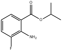 Benzoic acid, 2-amino-3-fluoro-, 1-methylethyl ester (9CI) 结构式