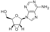 2',3'-脱水腺嘌呤核苷 结构式