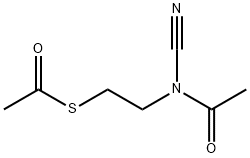 Ethanethioic  acid,  S-[2-(acetylcyanoamino)ethyl]  ester 结构式