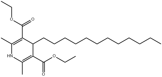 4-dodecyl-3,5-diethoxycarbonyl-1,4-dihydro-2,6-dimethylpyridine 结构式