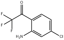 1-(2-氨基-4-氯苯基)-2,2,2-三氟乙酮 结构式