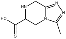 1,2,4-Triazolo[4,3-a]pyrazine-6-carboxylicacid,5,6,7,8-tetrahydro-3-methyl-(9CI) 结构式