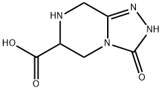 1,2,4-Triazolo[4,3-a]pyrazine-6-carboxylicacid,2,3,5,6,7,8-hexahydro-3-oxo-(9CI) 结构式