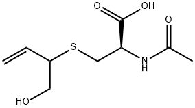 (2R)-2-acetamido-3-(1-hydroxybut-3-en-2-ylsulfanyl)propanoic acid 结构式