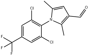 1-[2,6-DICHLORO-4-(TRIFLUOROMETHYL)PHENYL]-2,5-DIMETHYL-1H-PYRROLE-3-CARBALDEHYDE 结构式