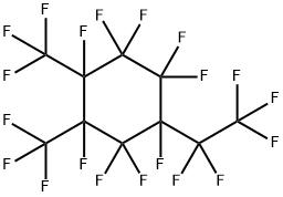 1,1,2,3,3,4,5,5,6-九氟-2-(五氟乙基)-4,6-二(三氟甲基)环己烷 结构式