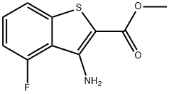 3-氨基-4-氟苯并[B]噻吩-2-甲酸甲酯 结构式