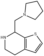 7-(pyrrolidin-1-ylMethyl)-4,5,6,7-tetrahydrothieno[2,3-c]pyridine 结构式