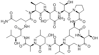 LAXAPHYCIN B 结构式