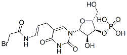 5-(3-(bromoacetamido)allyl)uridine-3'-monophosphate 结构式