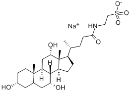 牛黄胆酸钠 结构式