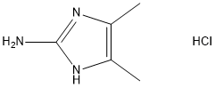 4,5-二甲基-1H-咪唑-2-胺盐酸盐 结构式