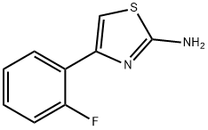 4-(2-氟苯基)-噻唑-2-胺 结构式