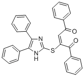 1,4-Diphenyl-2-((4,5-diphenyl-1H-imidazol-2-yl)thio)-2-butene-1,4-dion e 结构式