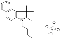 1-丁基-2,3,3-三甲基苯并[E]吲哚高氯酸盐 结构式