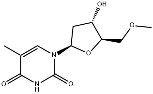 5'-O-甲基胸苷 结构式