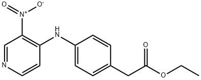 ETHYL 4-(3-NITROPYRIDIN-4-YLAMINO)BENZOATE 结构式