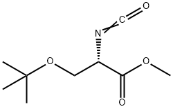 (S)-(+)-2-异氰酰基-3-叔丁基丙酸甲酯 结构式
