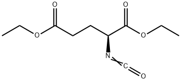 (S)-(-)-2-异氰酰基戊二酸二乙酯 结构式