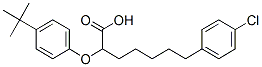 2-(4-tert-butylphenoxy)-7-(4-chlorophenyl)heptanoic acid 结构式