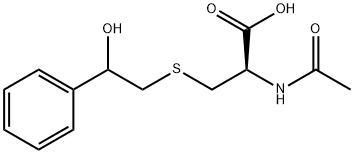 N-acetyl-S-(2-phenyl-2-hydroxyethyl)cysteine 结构式