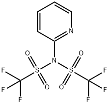 2-[N,正双(三氟甲烷烷磺酰)氨基]吡啶 结构式