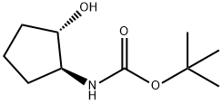 (1S,2S)-反式-N-BOC-2-氨基环戊醇 结构式