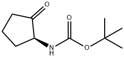 (S)-2-(BOC-氨基)环戊酮 结构式