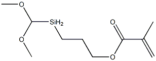 3-甲基丙烯酰氧基丙基甲基二甲氧基硅烷 结构式
