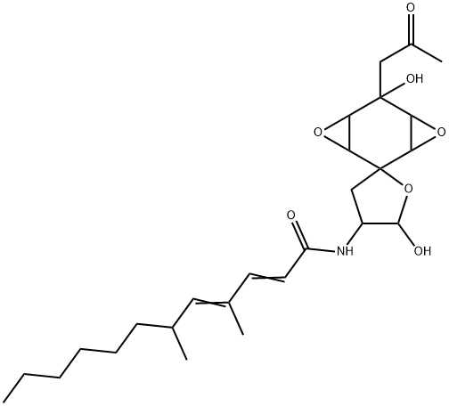 蛛网菌醇 B 结构式