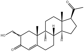 2-hydroxymethyleneprogesterone 结构式