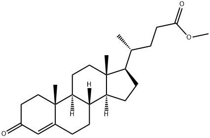 3α-Oxochola-4-ene-24-oic acid methyl ester 结构式