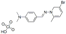 4-[(E)-(5-bromo-2-methyl-pyridin-1-yl)iminomethyl]-N,N-dimethyl-anilin e perchlorate 结构式