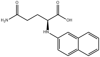N-(L-谷氨酰基)-β-萘胺 结构式