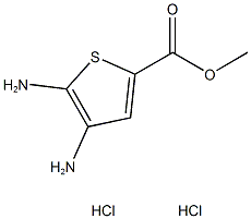 4,5-二氨基噻吩-2-羧酸甲酯二盐酸盐 结构式