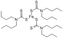 tris(dibutyldithiocarbamato-S,S')iron  结构式