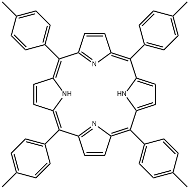 5 10 15 20-四对甲苯基-21H 23H-卟吩 结构式