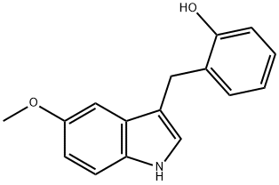 3-(2-hydroxyphenyl)methyl-5-methoxyindole 结构式