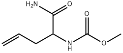 Carbamic  acid,  [1-(aminocarbonyl)-3-butenyl]-,  methyl  ester  (9CI) 结构式