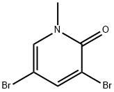 3,5-二溴-1-甲基吡啶-2(1H)-酮 结构式