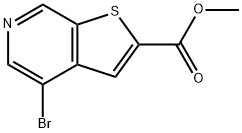 4-溴噻吩并[2,3-C]吡啶-2-羧酸甲酯 结构式
