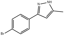 3-(4-溴苯基)-5-甲基-1H-吡唑 结构式