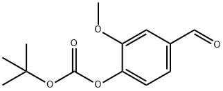 4-甲酰基-2-甲氧基苯基碳酸叔丁酯 结构式