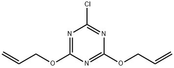 2,4-二(烯丙氧基)-6-氯-1,3,5-三嗪 结构式