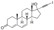 17-(2-iodoethynyl)androsta-4,6-dien-17-ol-3-one 结构式